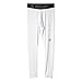 adidas Men's Techfit Base Long Tights, White, Medium