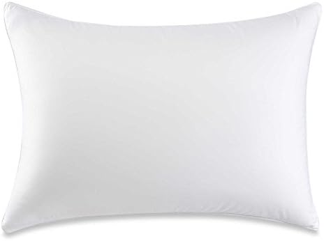 Fiber Standard/Queen Back/Stomach Sleeper Pillow in White