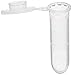 Globe Scientific 111568 Polypropylene Graduated Microcentrifuge Tube with Snap Cap, Round Bottom, Natural, 2mL Capacity, Pack of 1000