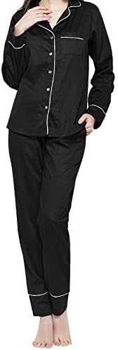 LamourLove Pajamas For Women Luxury Womens Pajamas 100% Cotton Women's Pajamas Set