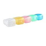 3S Pack of 5 Different Color Plastic Travel Toothbrush Head Cover Case Cap Hike Camping Brush Cleaner Protect