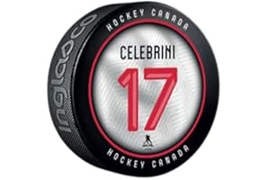 2026 Team Canada Olympics Inglasco Player Jersey Souvenir Hockey Puck - Macklin Celebrini