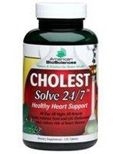 Cholest Solve 24/7 American BioSciences Inc. 120 Tabs Cholest Solve 24/7 American BioSciences Inc. 120 Tabs