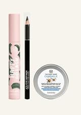 The Body Shop Flutter & Flick Eye Makeup Gift Set Black Liner Mascara Cleansing view 2
