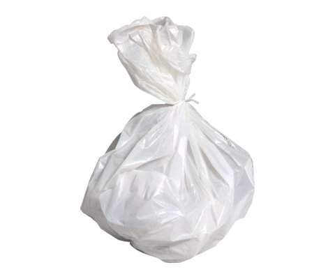 S.A.C TD9022-06 Plastic Sanitary Napkin Disposal Medium Bin Liner, 16" Length x 16" Width x 0.7 mil Thick, White (Case of 6)