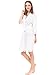Mr & Mrs Right Women's Cotton Kimono Robe for Bride and Bridesmaid with Lace Trim