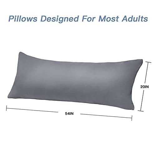 DOWNCOOL Luxury Full Body Pillow Insert with Fiber Cover Ultra Soft
