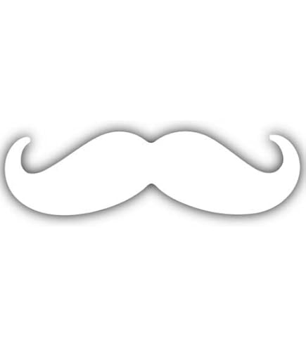 American Flag Mustache Vinyl Sticker - 4th Of July Patriotic Decal - Waterproof Bumper Laptop Sticker - 5 Inch