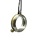 Shepherds Watch Astrology Sundial Ring Pendant- Aquitaine - Pewter & Brass, Black Satin Cord, New.