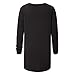 Moilant Women O-Neck T Shirt Cute Cartoon Print Tops Plus Size Casual Blouse Tunic Blackthumb 3