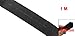 uxcell a11110900ux0093 20mm Diameter Black Heat Shrinkable Tube Shrink Tubing Sleeve Cable Wrap 1m
