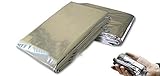 DAKI Emergency Space Blankets 4pcs Mylar Foil Thermal Waterproof Blanket | Expert Bug Out Gear | NASA Inspired Emergency Survival Sheets