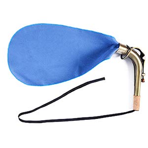 13-in-1 Saxophone Cleaning Kit with Bag for Flute Instruments Includes Cleaning Cloth, Mouthpiece Brush, Cork Grease, Thumb Rest Cushion, Clarinet Screwdriver (Blue)