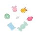 Pandahall 50pcs Mixed Color Candy & Cake Resin Cabochons Food Flat Back DIY Nail Decoration Cell Phone Brooch Back Ring Pad Base Making