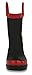 Boy's Black Fire Dog Rain Boots (Toddler/Little Kid)