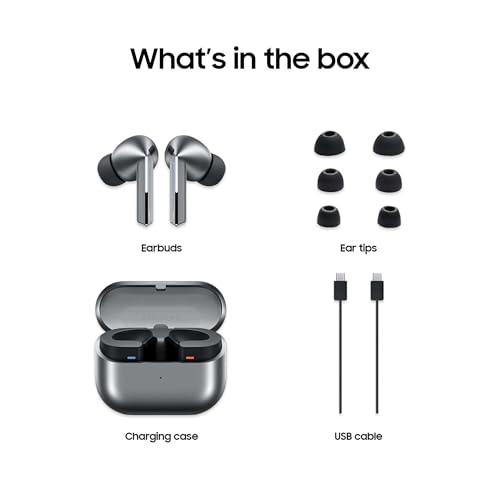 SAMSUNG Galaxy Buds 3 Pro AI True Wireless Bluetooth Earbuds, Noise Cancelling, Sound Optimization, Redesigned Comfort Fit, Silver [US Version, Amazon Exclusive, 2Yr Warranty] - Image 11