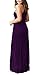 Women's Sleeveless Racerback Loose Plain Maxi Dresses Casual Long Pockets Dress Purple S