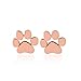 T-PERFECT LIFE 3 Pairs Cute Cat Dog Paw Studs Earrings Dog Lovers Jewelry
