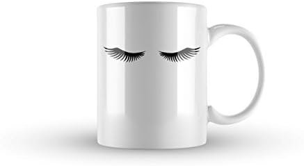 Eye Lashes Coffee mug,Coffee mug, funny Mug , cool coffee cups, coffee cup 11 oz white coffee mug by krezy case