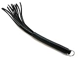 Heart 2 Heart Whip Leather Thong, Black, 10