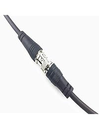 Cable de línea coaxial de extensión CCTV macho a hembra Siyu Xinyi, cables AV de 3 pies Cable de extensión RG59 HD SDI BNC macho a hembra - Negro (paquete de 3)