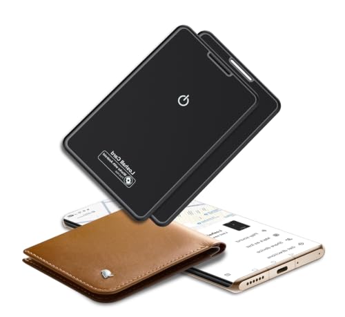 2026 Bluetooth 5.4 (sĂłlo Android) Wallet Smart Tracker Card 2 Pack 2.5mm