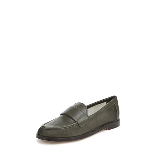 Franco Sarto Women's Stellan Loafer Olive Green Suede/Mesh 8.5 M