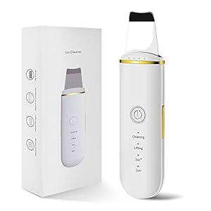 GUGUG Skin Scrubber Skin Spatula, Blackhead Remover Pore Cleaner with 4 Modes, Facial Scrubber Spatula, Comedones…