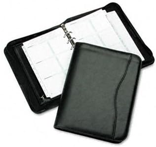 Day-Timer® Avalon Leatherlike Vinyl Ring Bound Organizer Starter Set ORGANIZER,VYNL,W/ZIP,BK Q8921A (Pack of2)