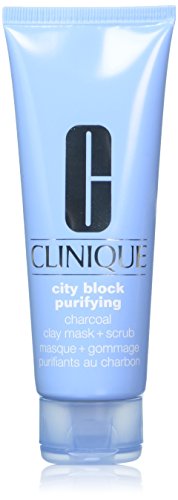 Clinique city block purifying charcoal clay mask & scrub, 3. 4 ounce