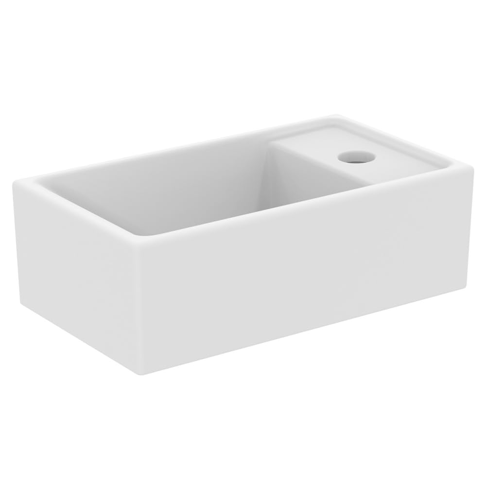 Cloakroom Sink/Basin - Ideal Standard i.Life S 37cm Cloakroom Basin, 1 tap Hole, Right Hand, E211201, White