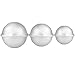 Pistha 24 Pieces 3 Sizes DIY Metal Bath Bomb Mold for Crafting Your Own Fizzles Round Soap Making Molds Kit for Homemade Art Smooth Surface and Sturdy Aluminum