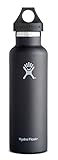 Hydro Flask 21 oz Vacuum Insulated Stainless Steel Water Bottle, Standard Mouth w/Sport Cap
