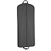 WallyBags Heavy Duty Travel Garment Bag with Pockets, Black, 52-inch