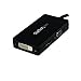 StarTech.com 3 in 1 DisplayPort Multi Video Adapter Converter - 1080p DP Laptop to HDMI VGA or DVI Monitor or Projector Display (DP2VGDVHD),VGA / DVI / HDMI (Black)