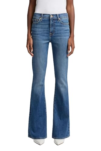 7 for All Mankind Women's High Waist Ali Flare Leg Jeans, Royalty, 30