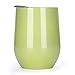 12 oz Insulated Stemless Glass,Stemless Wine Glass,Wine Tumbler, Exclusive for Home, Office,Perfect for Wine,Coffee, Drinks,Champagne,Cocktails (12oz, Lemon yellow)