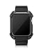 iMiWell Case for Apple Watch 42mm Series 2 Series 1, Rugged Armor Protective Resilient Shock Case with Strap Bands for Apple iWatch Edition 2015 2016 (42mm Black)