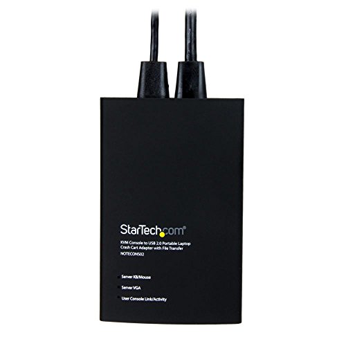 StarTech.com Portable Laptop Crash Cart Adapter, USB/VGA KVM Console, File Transfer & Video Capture, Windows/Linux/MacOS, TAA