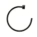 nose ring 20g Black Titanium Anodized Over Surgical Steel Nose Ring Hoop Body Piercing 20 Gauge 1/4