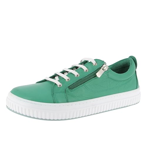 Andrea Conti Damen Low Top Sneaker, Scarpe da Ginnastica Donna, Verde, 37 EU