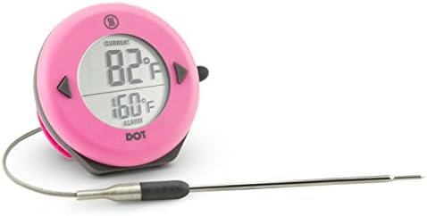 ThermoWorks DOT Professional Probe Style Alarm Thermometer with Pro-Series High Temp probe (Pink)