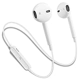 Bluetooth Headphones, Maxsound Wireless Headphones Stereo Earphones With Mic Best Cordless Earbuds Sport Sweatproof Headset for iPhone X 8 7 Plus 6s 6 Samsung Galaxy S9 S7 S8 plus Earbuds (white)
