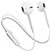Bluetooth Headphones, Maxsound Wireless Headphones Stereo Earphones With Mic Best Cordless Earbuds Sport Sweatproof Headset for iPhone X 8 7 Plus 6s 6 Samsung Galaxy S9 S7 S8 plus Earbuds (white)