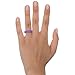 Swagmat Silicone Wedding Rings, 4 Pack Wedding Bands for Women (Black, Medium Gray, White, Purple, Size 7)