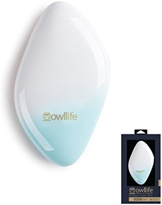 Owllife JEWEL Series Intelligent PowerBank 5200 -Ultra Compact Portable Charger (External Battery Power Bank) with High-Speed Charging PowerIQ Technology ( White)