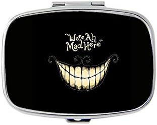 Cute Smile Pill Box/Pill case-Rectangular Pocket Pill Box/case-Two Compartments for Keeping Pill Box/case