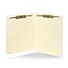 50 End Tab Fastener File Folders - Reinforced Straight Cut Tab 2 Prong Folders- Designed to Organize Standard Medical Files and Office Documents - Letter Size, Manila, 50 Pack