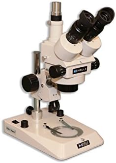 Meiji Techno America EMZ-5TR+MA502+PLS-2 0.7X - 4.5X Trinocular Zoom Stereo Body, Eyepiece, Pole Type Stand with Incident & transmitted Light