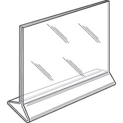 image for Clear-Ad - LHB-1185 - Double Sided Acrylic Upright Sign Holder 11x8.5 
